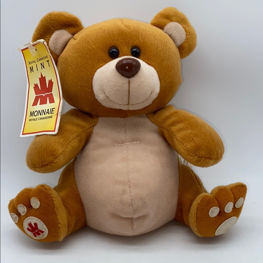 Royal Canadian Mint Teddy Bear Stuffed Animal Beanie 8”